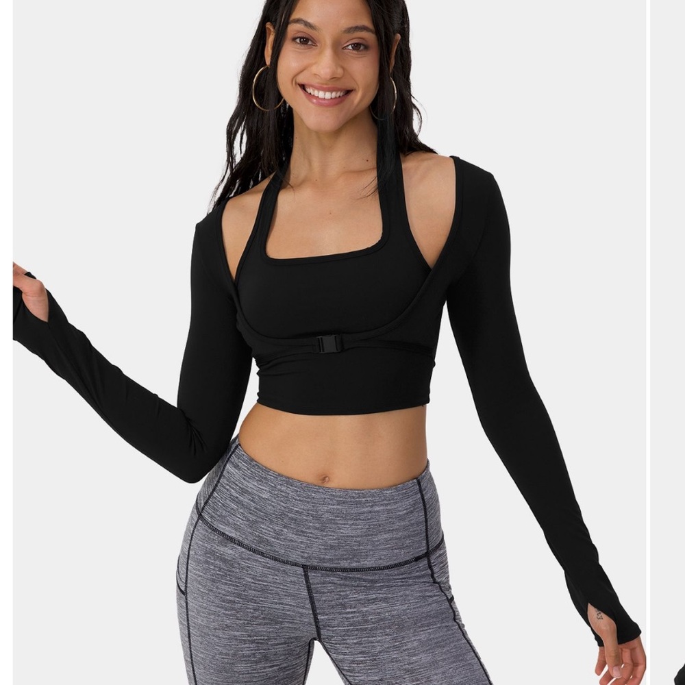 Halara long sleeve crop top